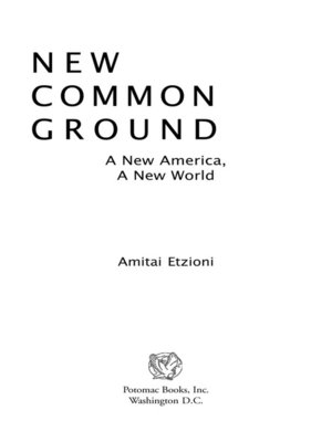 cover image of New Common Ground